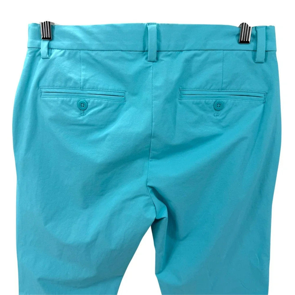 Vineyard Vines Mens On-The-Go Pant Turquoise Blue Chino Golf Stretch 30x32